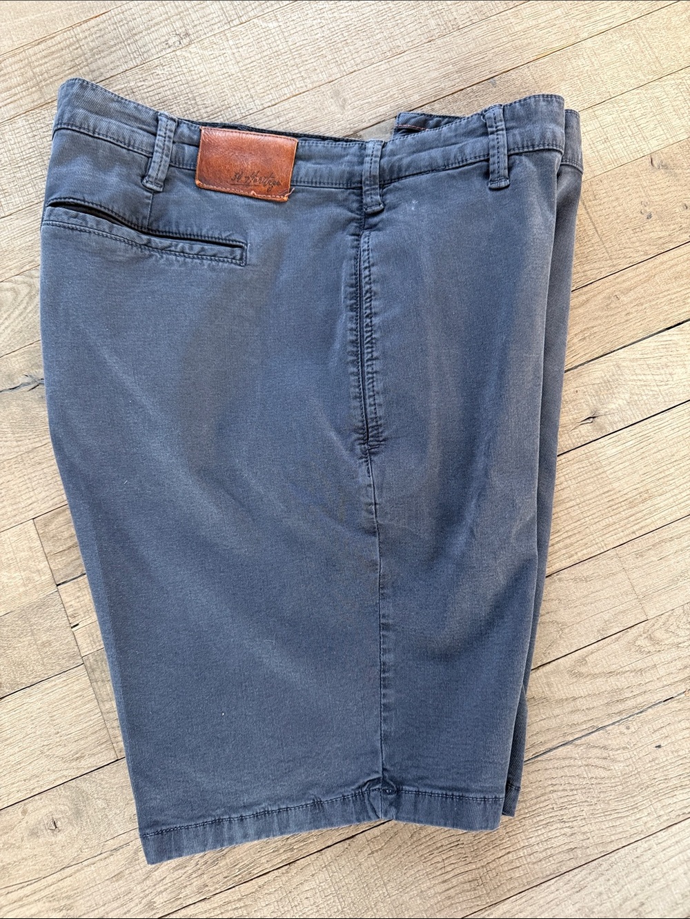 34 Heritage Nevada Men's Navy Casual Chino Shorts - Classic Fit